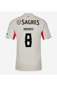 Fotbalové Dres Benfica Fredrik Aursnes #8 Venkovní Oblečení 2025-26 Krátký Rukáv